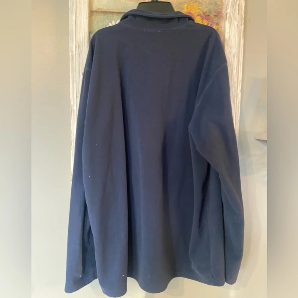 The North Face Fleece Pullover Quarter Zip Navy Blue Mens XL